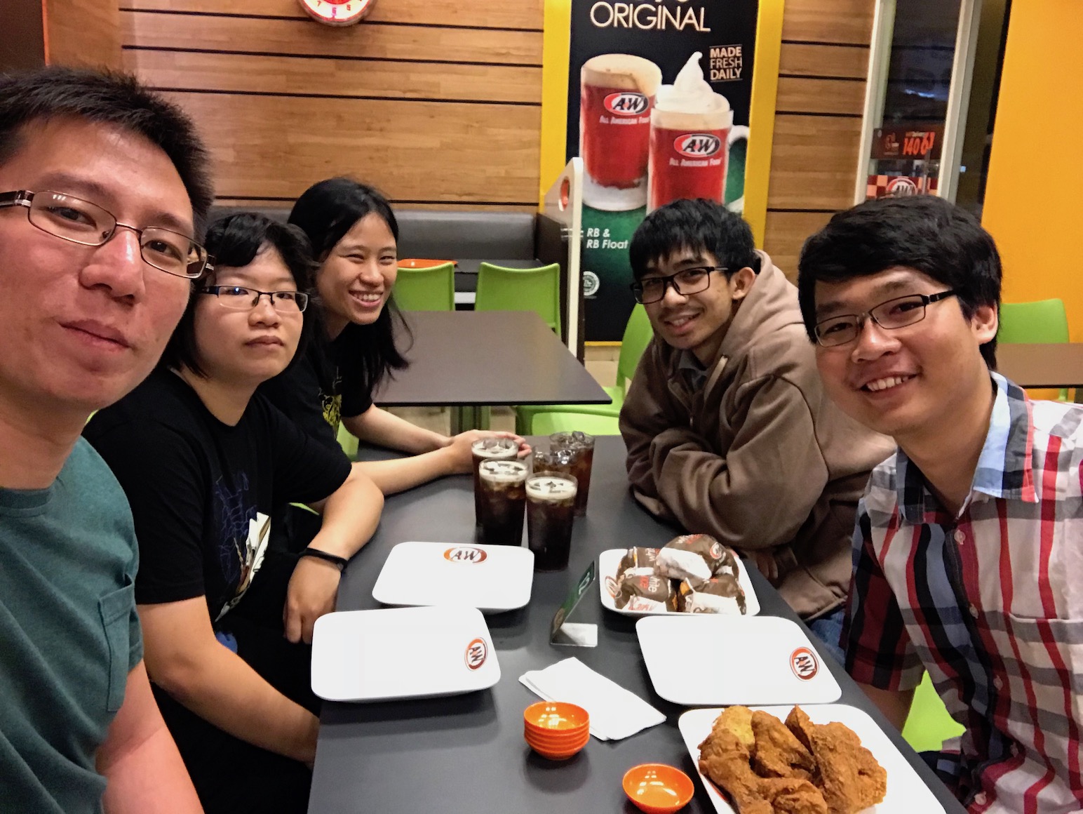 Dinner at A&W Dinner at A&W